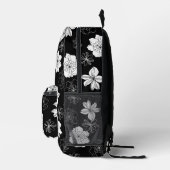 Sac À Dos Imprimé Patters de Black & White Floral (Droite)