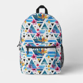 Sac À Dos Imprimé Patters de Geometric Tropical (Recto)