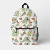 Sac À Dos Imprimé Patters de Tropical Fruit (Recto)