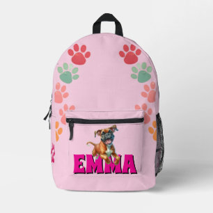 Sac À Dos Imprimé Pattes d'amour