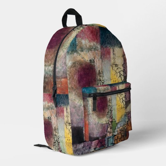 Sac À Dos Imprimé Paul Klee Art Abstrait Cubisme (Coin arrière gauche)