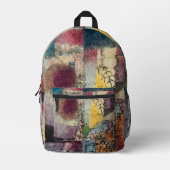 Sac À Dos Imprimé Paul Klee Art Abstrait Cubisme (Recto)