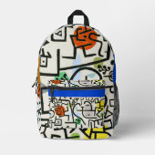 Sac À Dos Imprimé Paul Klee Rich Harbour Expressionnisme Abstrait (Recto)