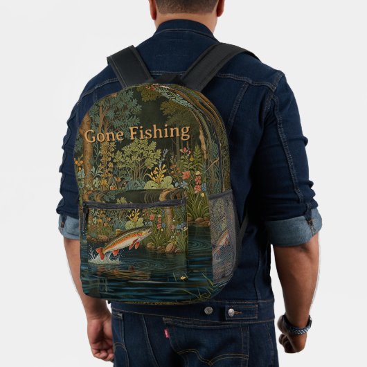 Sac À Dos Imprimé Pêche à la mouche rustique (Insitu (Modèle))