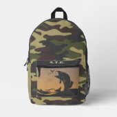 Sac À Dos Imprimé Pêche et Camo (Recto)