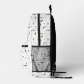 Sac À Dos Imprimé Pêche Rod & Reel Poisson Thème Pêcheur Monogramme (Droite)