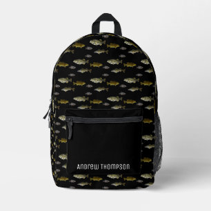 Sac À Dos Imprimé Pêche Thématique Walleye Bass Crappie Angler Homme