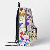 Sac À Dos Imprimé Peindre Des Plaques Sur Du Blanc (Gauche)