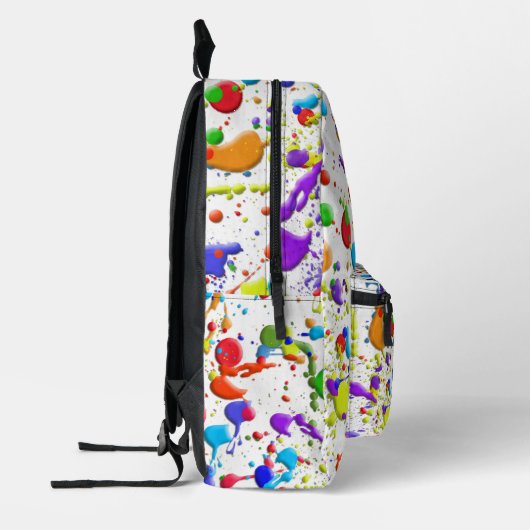 Sac À Dos Imprimé Peindre Des Plaques Sur Du Blanc (Gauche)