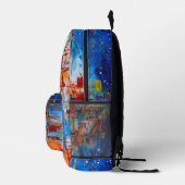 Sac À Dos Imprimé Peinture Abstraite (Droite)