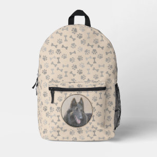 Sac À Dos Imprimé Peinture belge Tervuren - Cute Original Chien Art