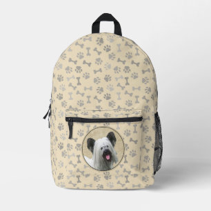 Sac À Dos Imprimé Peinture de Terrier de Skye - Art de Chien Origina