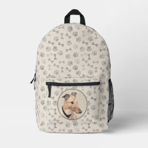 Sac À Dos Imprimé Peinture Greyhound - Cute Original Chien Art