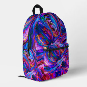 Sac À Dos Imprimé Peintures à teintes pourpres modernes