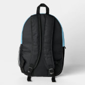 Sac À Dos Imprimé Pengu Happy Penguin Kids Black-SkyBlue (Verso)