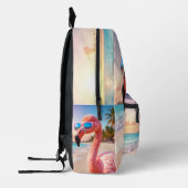 Sac À Dos Imprimé PENSEUR ROSE Flamant Rose (Gauche)
