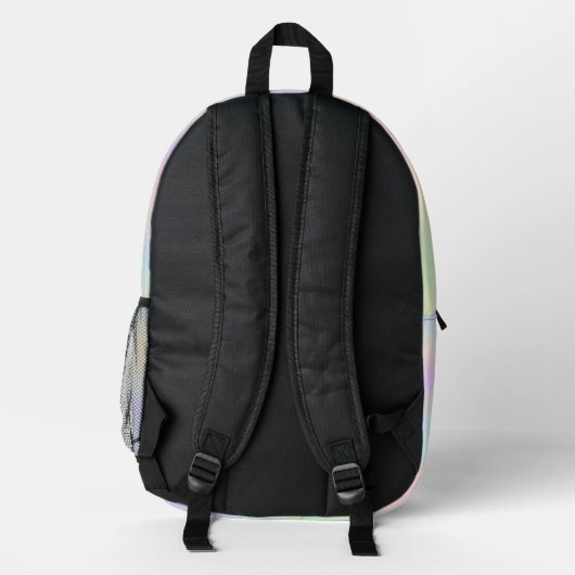 Sac À Dos Imprimé Pentes pastel abstraites (Verso)