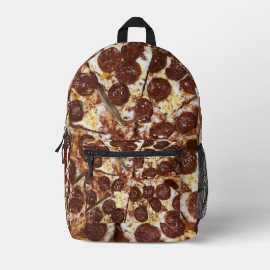 Sac À Dos Imprimé Pepperoni Pizza (Recto)