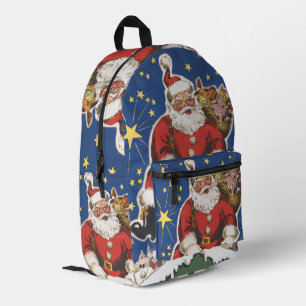 Sac À Dos Imprimé Père Noël vintage, La Nuit avant Noël
