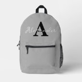 Sac À Dos Imprimé Personalised Name Initial Backpack (Recto)