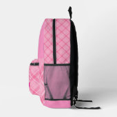 Sac À Dos Imprimé Personalized Baby Girl Pink Plaid Printed Backpack (Droite)