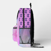 Sac À Dos Imprimé Personalized Baby Girl Purple (Droite)