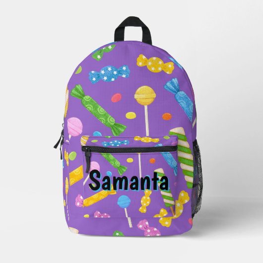 Sac À Dos Imprimé Personalized Candy Backpack | Sweet Treats Kids (Recto)