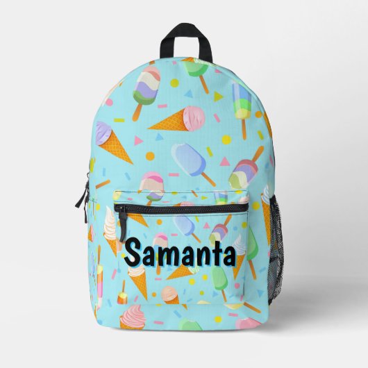 Sac À Dos Imprimé Personalized Ice Cream Backpack  Sweet Treats Kids (Recto)