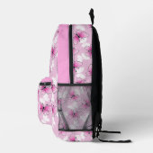 Sac À Dos Imprimé Personalized Pink Girly Butterfly Kawaii Backpack (Droite)
