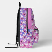 Sac À Dos Imprimé Personalized Pink Girly Butterfly Kawaii Backpack (Gauche)