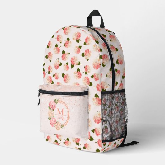 Sac À Dos Imprimé Personalized Vintage Garden Blossoms (Coin arrière droit)