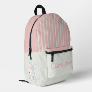 Sac À Dos Imprimé Personnalisé bleu et blanc rayé