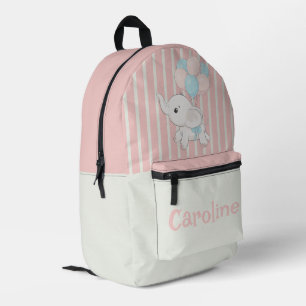 Sac À Dos Imprimé Personnalisé bleu et blanc rayé