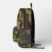 Sac À Dos Imprimé Personnalisé Camo Militaire Vert Garçons Hommes (Droite)