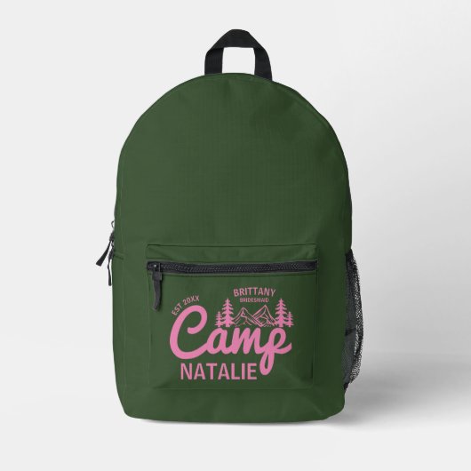 Sac À Dos Imprimé Personnalisé Camp Bach Bachelorette Party Custom (Recto)