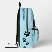 Sac À Dos Imprimé Personnalisé Crazy Cat (Gauche)