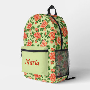 Sac À Dos Imprimé Personnalisé Joli Coloré Moderne Fille Floral