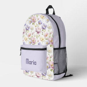 Sac À Dos Imprimé Personnalisé Joli Coloré Moderne Fille Floral