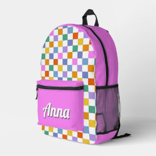 Sac À Dos Imprimé Personnalisé Joli coloré moderne Rainbow Green