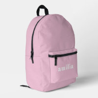 Sac à dos imprimé personnalisé rose bébé mignon