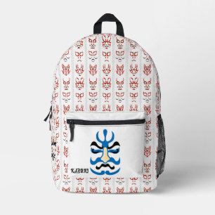 Sac À Dos Imprimé Personnalisé Vintage esthétique Japonais kabuki Ar