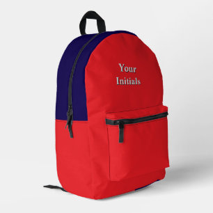 Sac À Dos Imprimé Personnaliser Avec Vos Initiales Rouge