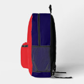Sac À Dos Imprimé Personnaliser Avec Vos Initiales Rouge (Droite)