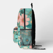 Sac À Dos Imprimé Pétales Pastels (Droite)