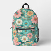 Sac À Dos Imprimé Pétales Pastels (Recto)
