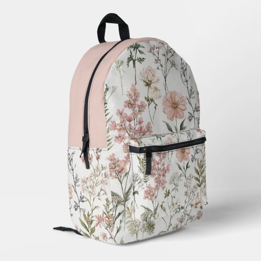 Sac À Dos Imprimé Pétales Sereins (Coin arrière gauche)