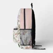Sac À Dos Imprimé Pétales Sereins (Droite)