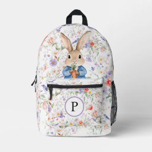 Sac À Dos Imprimé Peter Rabbit Oiseaux Fleur sauvage Branches floral