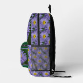 Sac À Dos Imprimé Petit Abeille Sur Fleur Aster Violet Personnalisé (Droite)