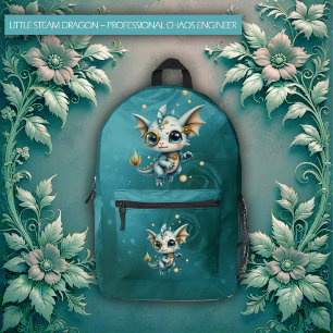 Sac À Dos Imprimé Petit Dragon à Vapeur – Ingénieur en Chaos Profess